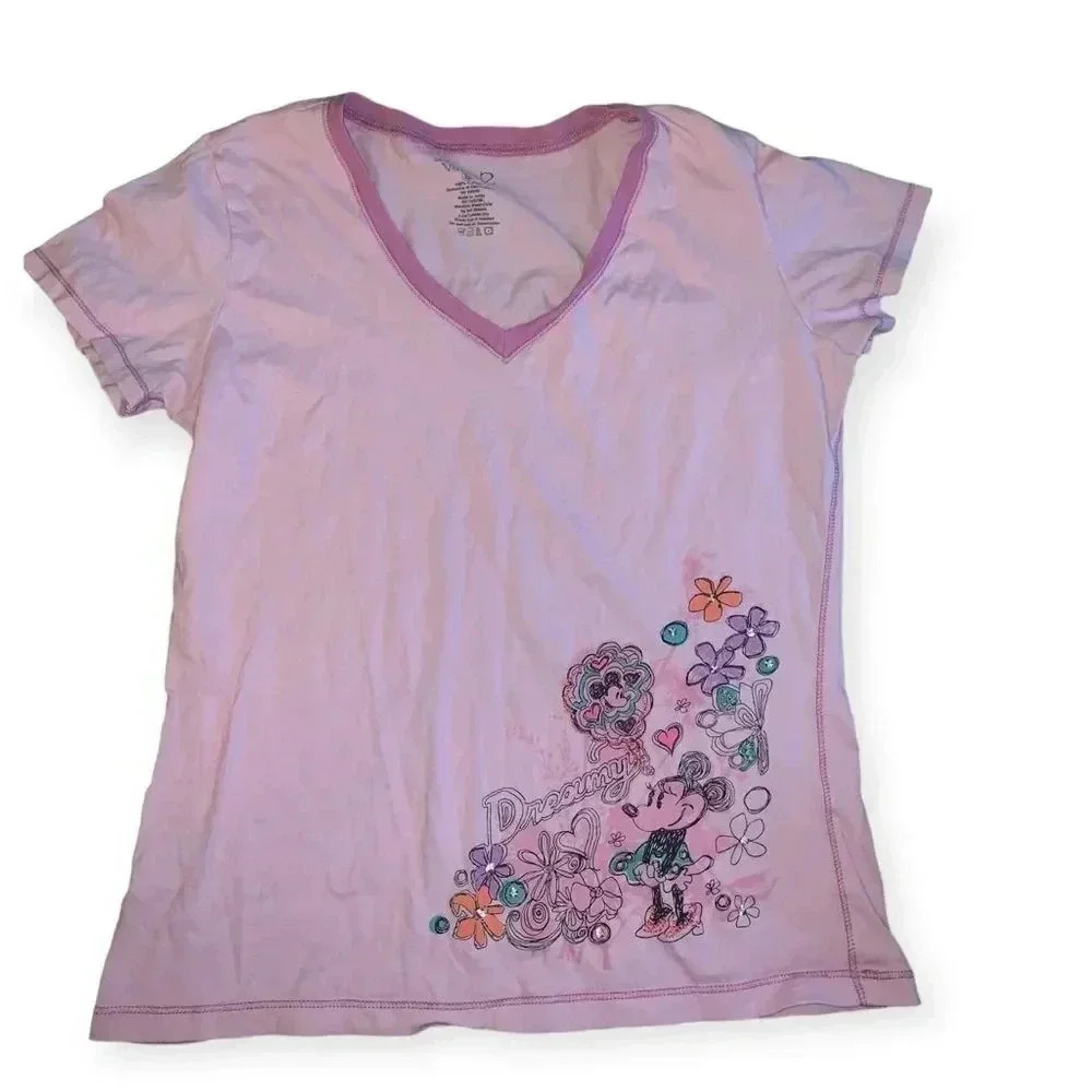 Vintage y2k Minnie Mouse baby tee